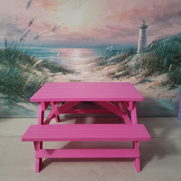 batta Toys Our Generation Doll Pink Picnic Table Poshmark